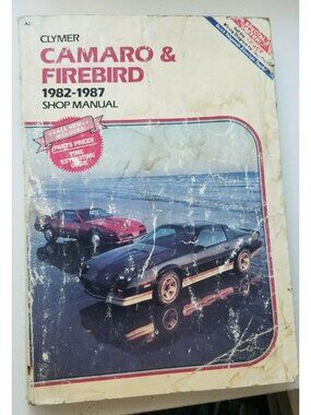 Book 1982-87 Clymer Camaro and Firebird Shop Automobile Service Guide A257
